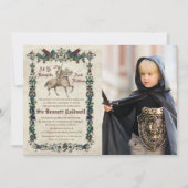 JEDES ALTER - Mittelalterliche Renaissance Geburts Einladung (Vorderseite)