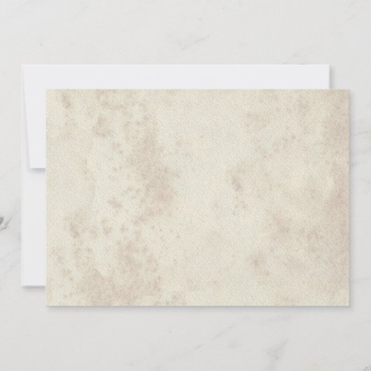 JEDES ALTER - Mittelalterliche Renaissance Geburts Einladung (Rückseite)