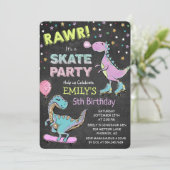 JEDES ALTER - Niedlicher Dinosaurier zum Geburtsta Einladung (Stehend Vorderseite)