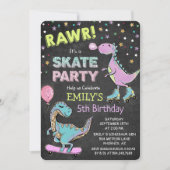 JEDES ALTER - Niedlicher Dinosaurier zum Geburtsta Einladung (Vorderseite)