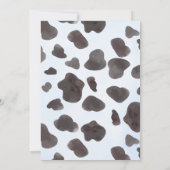 JEDES ALTER RODEO Cowboy Blue Black Birthday Einladung (Rückseite)