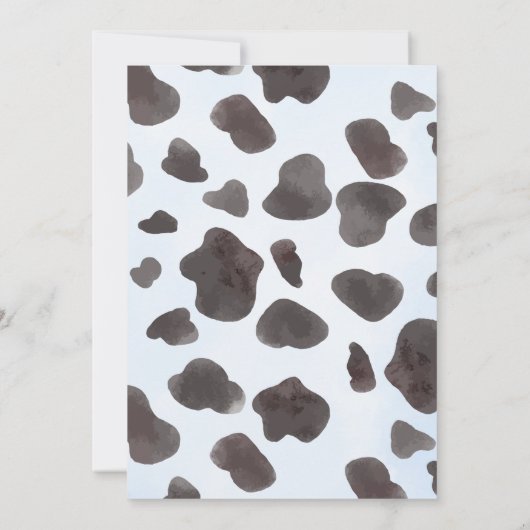 JEDES ALTER RODEO Cowboy Blue Black Birthday Einladung (Rückseite)