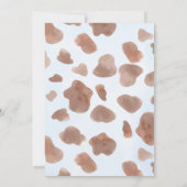 JEDES ALTER RODEO Cowboy Blue Brown Geburtstag Einladung (Rückseite)