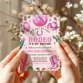 JEDES ALTER RODEO Cowgirl Pink Birthday Einladung