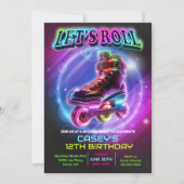 JEDES ALTER - Roller Skate Einladung zum Geburtsta (Vorderseite)