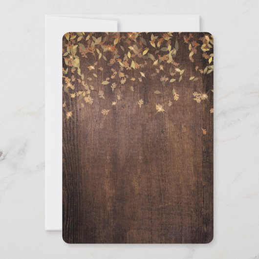 JEDES ALTER - Rückgang der Blätter Einladung zum G (Rückseite)