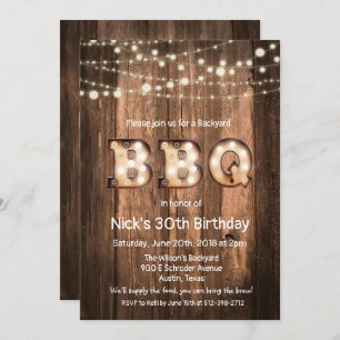 JEDES ALTER - Rustikale GRILLEN Einladung zum Gebu