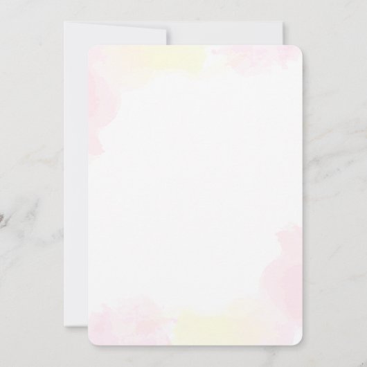 JEDES ALTER - Sonnenschein und Regenbogen Geburtst Einladung (Rückseite)