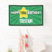 Jedes Alter Star Green Birthday Banner (Insitu)