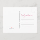 Jedes Alter tropische Blütenpink Pony 90. Geburtst Einladungspostkarte (Rückseite)