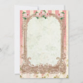 JEDES ALTER - Vintager Blumentee Einladung zum Geb (Rückseite)