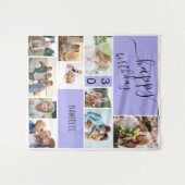 Jedes Alter von 10 Jahren FotoCollage Personalisie Wandteppich (Vorderseite (Horizontal))