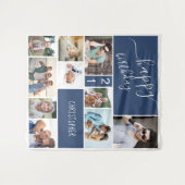 Jedes Alter von 10 Jahren FotoCollage Personalisie Wandteppich (Vorderseite (Horizontal))