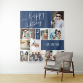 Jedes Alter von 10 Jahren FotoCollage Personalisie Wandteppich (Beispiel)