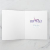 Jedes Alter von 8 Jahren Foto Collage Personalisie Karte (Innenseite)