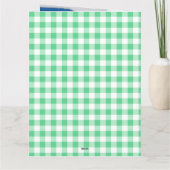 Jedes Alter weiblich grün 7 Foto Collage Geburtsta Karte (Rückseite)