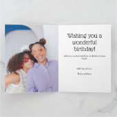 Jedes Alter weiblich rosa 7 Foto Collage Geburtsta Karte (Innenseite)