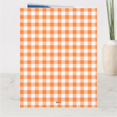 Jedes Alter weibliche Orange 7 Foto Collage Geburt Karte (Rückseite)