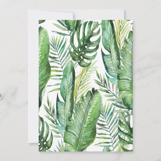 JEDES ALTER - Wild Birthday Jungle Safari Einladun Einladung (Rückseite)