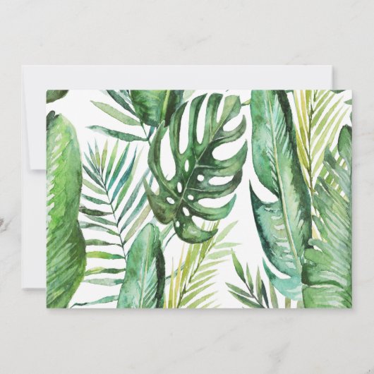 JEDES ALTER - Wild Birthday Jungle Safari Einladun Einladung (Rückseite)