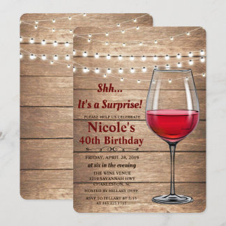 JEDES ALTER - Wine String Lights - Einladung zum G