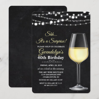 JEDES ALTER - Wine String Lights - Einladung zum G