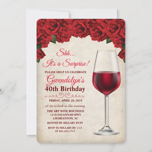 JEDES ALTER - Wine String Lights - Einladung zum G (Vorderseite)