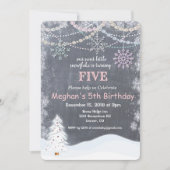 JEDES ALTER - Winterschneeflocke Einladung zum Geb (Vorderseite)