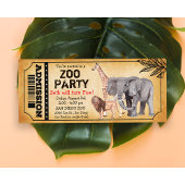 JEDES ALTER - Zoo Jungle Party Einladung zum Gebur