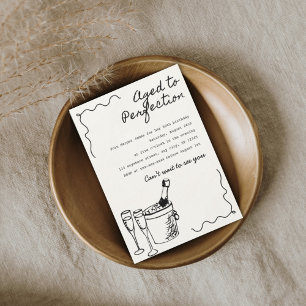 Jedes Alter, zum Geburtstag perfekt gealtert Einladung