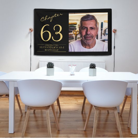 Jedes Alters Black Gold Foto Banner