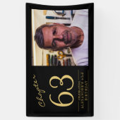 Jedes Alters Black Gold Foto Banner (Vertikal)