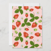 JEDES ALTERSALTER Erdbeeren Foto Geburtstag Einladung (Rückseite)