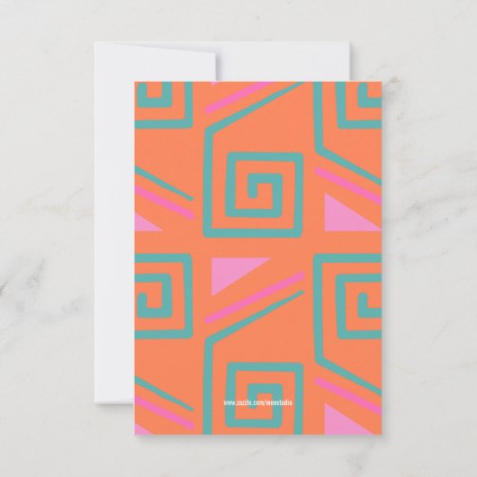 jedes Altersmädchen BIRTHDAY FIESTA alpaca llama Einladung (Rückseite)