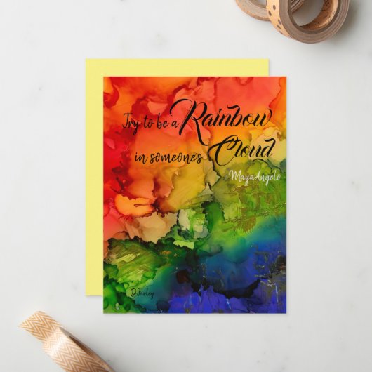 Jedes Anlasses Notecard Mitteilungskarte (Vorderseite/Rückseite Beispiel)