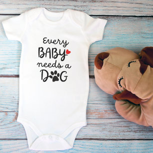 Jedes Baby braucht einen Niedlichen Hund für die B Strampler