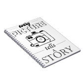 jedes Bild erzählt eine Geschichte Notizblock (Rechte Seite)