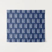 Jedes Bild oder Firmenlogo editierbar dunkles Navy Wandteppich (Vorderseite (Horizontal))