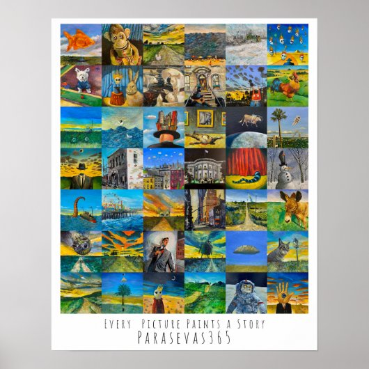 Jedes Bild zeichnet eine Geschichte Poster (Vorne)