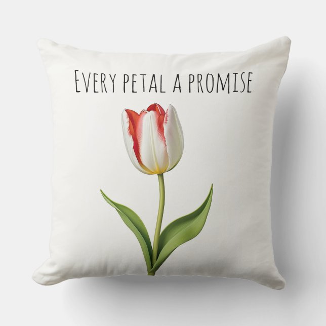 Jedes Blatt verspricht Kissen (Vorderseite)