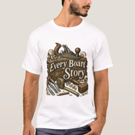 Jedes Brett hat eine Geschichte Holzarbeiter-Shirt T-Shirt