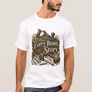 Jedes Brett hat eine Geschichte Holzarbeiter-Shirt T-Shirt