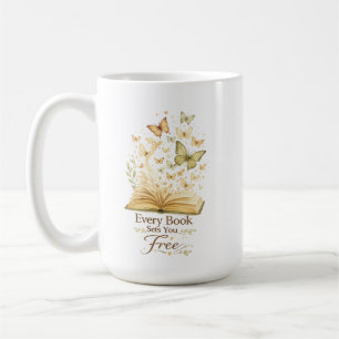 Jedes Buch Befreit Dich Schmetterling Für Buchli Kaffeetasse