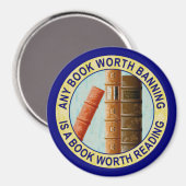 Jedes Buch, das verboten werden muss, ist ein Buch Magnet (Vorderseite/Rückseite)