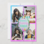 Jedes Bunny Welcome Osterfest Foto Feiertagskarte (Vorderseite)