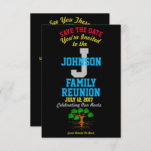 Jedes Datum, an dem die Wiedersehen eines Namens s Save The Date (Vorne/Hinten)