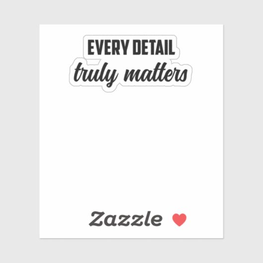 Jedes Detail ist wirklich wichtig: Kriminaltechnik Aufkleber (Blatt)