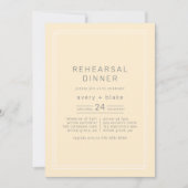 JEDES einfache, neutralgelbe Probe Einladung (Vorderseite)