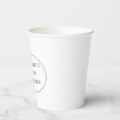 Jedes Ende ist ein neuer Anfang - Minimalistisches Pappbecher (Rückseite)