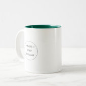 Jedes Ende ist ein neuer Anfang - Minimalistisches Zweifarbige Tasse (Vorderseite Links)